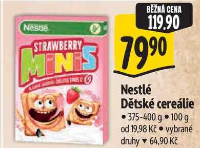 Nestlé Dětské cereálie, 375-400 g