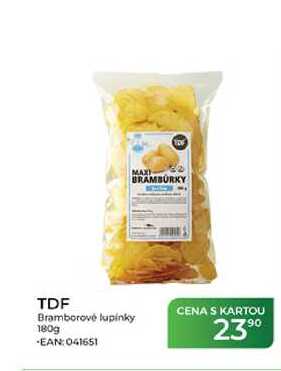 TDF Bramborové lupínky 180g