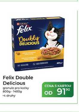 Felix Double Delicious granule pro kočky 800g-1400g