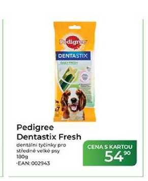 Pedigree Dentastix Fresh dentální tyčinky pro středně velké psy 180g