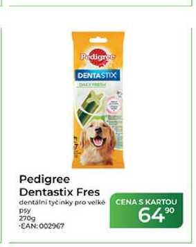 Pedigree Dentastix Fres dentální tyčinky pro velké psy 270g