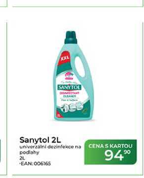 Sanytol 2L univerzální dezinfekce na podlahy 2L