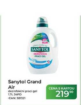 Sanytol Grand Air dezinfekční prací gel 1,7L 36PD