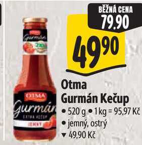 Otma Gurmán Kečup, 520 g