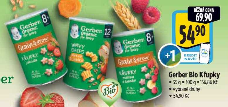 Gerber Bio Křupky, 35 g