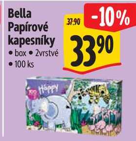 Bella Papírové kapesníky, 100 ks