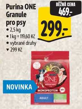 Purina ONE Granule pro psy, 2,5 kg