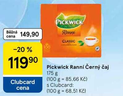 Pickwick Ranní Černý čaj, 175 g