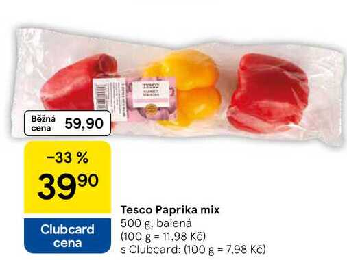Tesco Paprika mix, 500 g