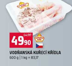 VODŇANSKÁ KUŘECÍ KŘÍDLA 600 g