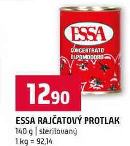 ESSA RAJČATOVÝ PROTLAK 140 g sterilovaný