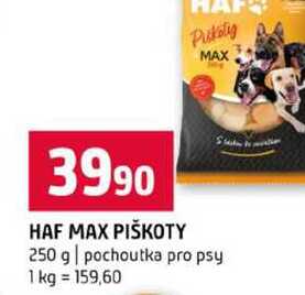 HAF MAX PIŠKOTY 250 g pochoutka pro psy 