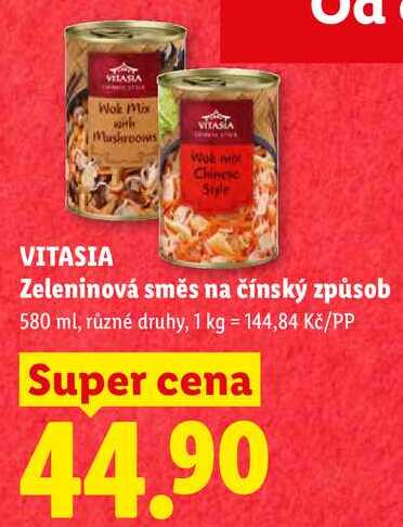 VITASIA Zeleninová směs na čínský způsob, 580 ml 