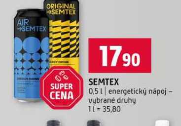 SEMTEX 0,5l energetický nápoj vybrané druhy