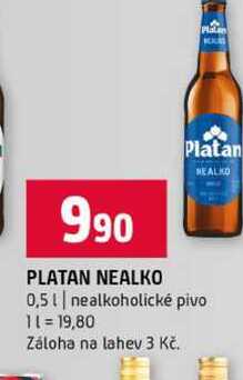 PLATAN NEALKO 0,5l nealkoholické pivo