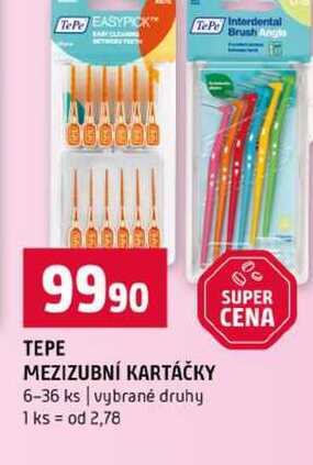 TEPE MEZIZUBNÍ KARTÁČKY 6-36 ks vybrané druhy 