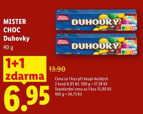 MISTER CHOC Duhovky, 40 g