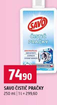SAVO ČISTIČ PRAČKY 250 ml