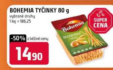 BOHEMIA TYČINKY 80 g vybrané druhy 