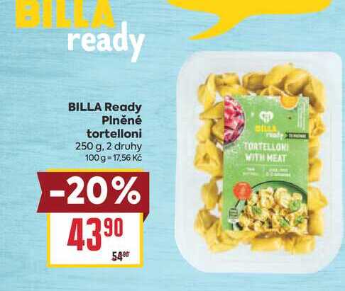 BILLA Ready Plněné tortelloni 250 g