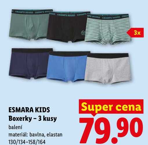 ESMARA KIDS Boxerky - 3 kusy