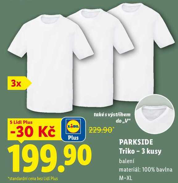 PARKSIDE Triko - 3 kusy