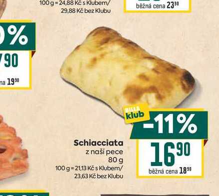 Schiacciata z naší pece 80 g