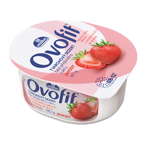 Milko Ovofit dezert jahodový