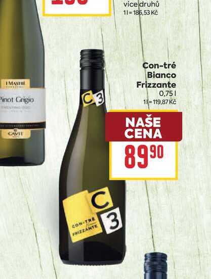 Con-tré Bianco Frizzante 0,75l