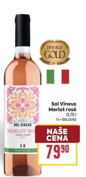 Sol Vineus Merlot rosé 0,75l