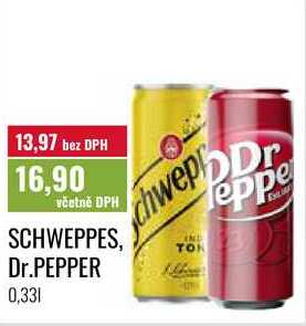 SCHWEPPES, Dr.PEPPER, 0,33 l