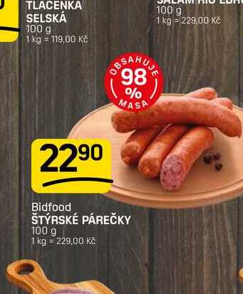 ŠTÝRSKÉ PÁREČKY 100 g