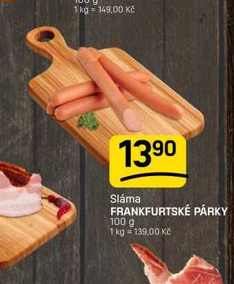 FRANKFURTSKÉ PÁRKY 100 g