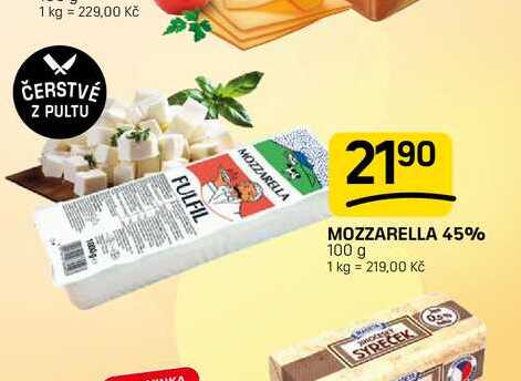 MOZZARELLA 45% 100 g 