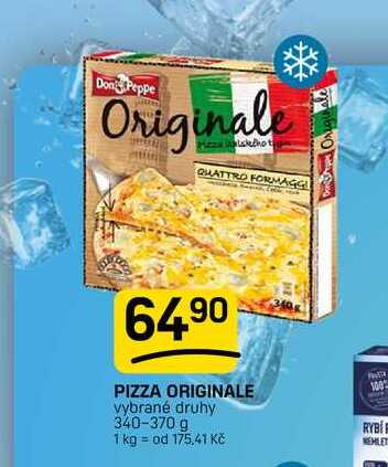 PIZZA ORIGINALE vybrané druhy 340-370 g 