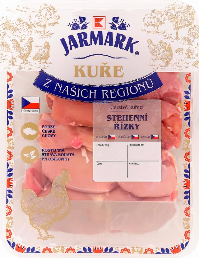 K-Jarmark Kuřecí řízky stehenní bez kůže