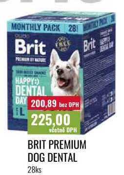 BRIT PREMIUM DOG DENTA,L 28ks 