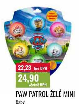 PAW PATROL ŽELÉ MINI 6x5g
