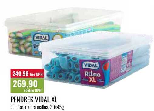 PENDREK VIDAL XL, 30x45g