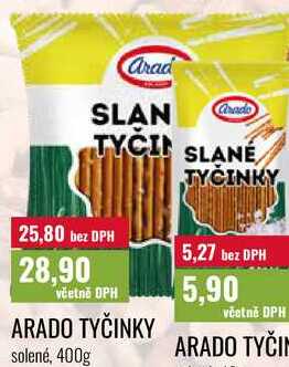 ARADO TYČINKY solené, 400g