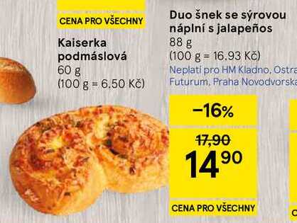Duo šnek se sýrovou náplní s jalapeños, 88 g 