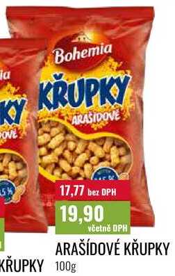 ARAŠÍDOVÉ KŘUPKY KRUPKY 100g 