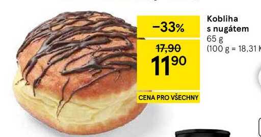 Kobliha s nugátem, 65 g