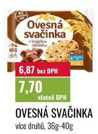 OVESNÁ SVAČINKA více druhů, 36g-40g