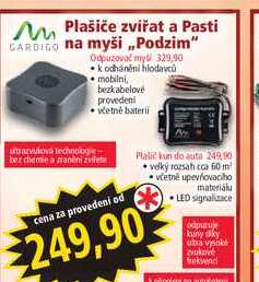Plašiče zvířat a Pasti na myši „Podzim"