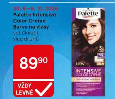 Palette Intensive Color Creme Barva na vlasy set činidel