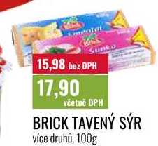 BRICK TAVENÝ SÝR více druhů, 100g