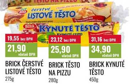BRICK TĚSTO NA PIZZU 280g