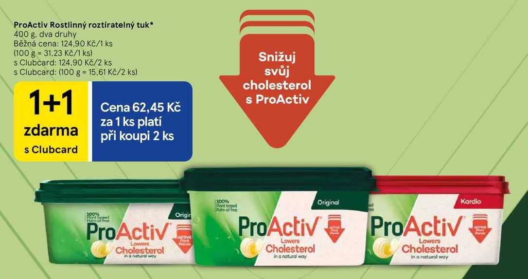ProActiv Rostlinný roztíratelný tuk, 400 G