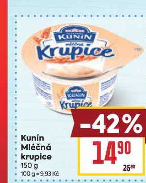 Kunín Mléčná krupice 150 g